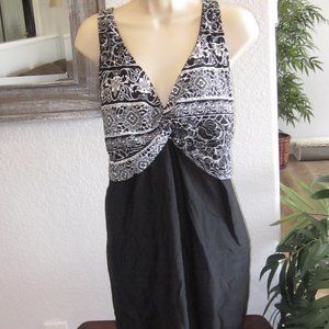 Womens Plus Size Swim Dress Swimwear 20W Tropical